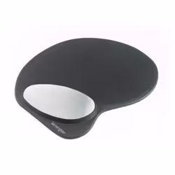 Kensington Memory Gel Mouse Pad with Integral Wrist Support - Black/Grey, Black, Grey, Monochromatic, Gel, Wrist rest