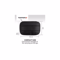 Sat Nav Premium Leather Carry Case for TomTom 7 Sat Navs eg TomTom GO Discover GO Camper Max and TomTom GO ExpertBlack