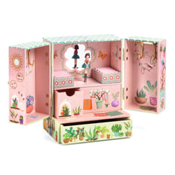 DJECO Musical Jewelry Box for Kids - Treasure Boxes Secret Garden - Storage for Necklace  Bracelets  Rings  Earrings  Small Toys  Decorations  Keepsak