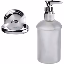 Croydex Westminster Soap Dispenser - Chrome & Glass