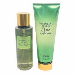 Victorias Secret Pear Glace Fragrance Mist 84oz and Fragrance Lotion 8oz  Set