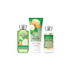 Bath & Body Works Signature Collection Cucumber Melon Gift Set ~ Body Cream ~ Shower Gel & Body Lotion. Lot of 3