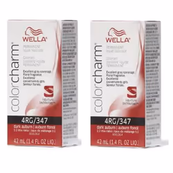 4RG Dark Auburn Wella Color Charm Permanent Haircolor - 4RG â pack of 2