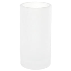 Gedy Tiglio Free Standing and Glass Tumbler  Transparent White