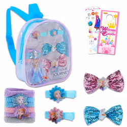 Disney Frozen Hair Accessories Bundle ~ 10 Pc Frozen Hair Set With Frozen Accessories Bag Hair Bows Clips Stickers And Mo ...
