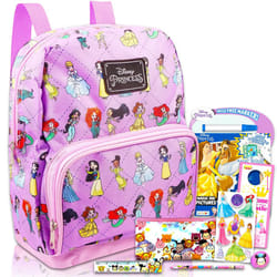 Fast Forward New York Disney Princess Preschool Backpack for Kids  Toddlers ~ 5 Pc School Supplies Bundle with Disney Princess 10"" Mini Bac