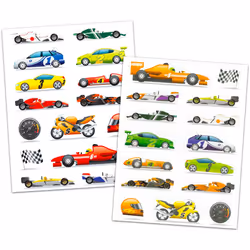 Hot Wheels Mega Mat with Vehicle - Bundle with Hot Wheels Playmat with Vehicle and 4 Racecar Sticker Sheets (Hot Wheels Playset)