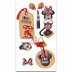 Disney Mickey and Minnie Mouse Keychain Set - Disney 2 Pc Keychain Bundle Featuring Mickey and Minnie for Kids  Men  Women Plus Stickers and More (Mic