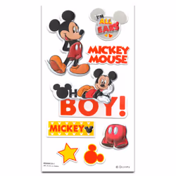Disney Mickey and Minnie Mouse Keychain Set - Disney 2 Pc Keychain Bundle Featuring Mickey and Minnie for Kids  Men  Women Plus Stickers and More (Mic