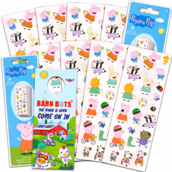 PeppaPig Peppa Pig Party Favors Sticker Set -- Bundle Includes 16 Sheets of Peppa Pig Stickers Over 300 Stickers Total with ...