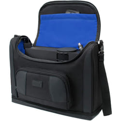 USA Gear Mini Projector Travel Messenger Bag Carry Case up to 31 x 19 x 10 cm - Accessory Pockets Customisable Dividers- Compatible with Elephas,