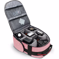 USA Gear Camera Backpack, Digital Camera Neoprene Carrying Bag with Customisable Accessory Dividers, Weather Resistant Bottom, Comfortable Back