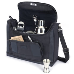 USA Gear Travel Carrying Bag Compatible with Bartending Kits - Bartending Bag Shoulder Bag for Bartender Kits with Water Resistant Exterior  Customiza