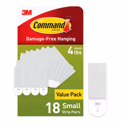 Command Small Picture Hanging Strips, Damage Free Hanging Picture Hangers, No Tools Wall Hanging Strips for Christmas Decorat ...