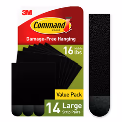 Command Large Picture Hanging Strips  Damage Free Hanging Picture Hangers  No Tools Wall Hanging Strips for Living Spaces  14 ...