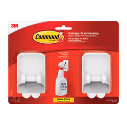 Command Spray Bottle Hangers  White/Gray  2