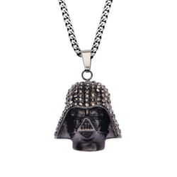 Star Wars Darth Vader Black Gem Pendant Necklace