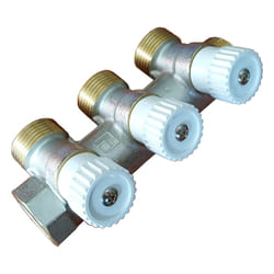 Durable High Quality Brass 2-4 Sections 3/4" Water Manifold Distributor Luxor - 3