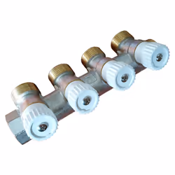 Durable High Quality Brass 2-4 Sections 3/4" Water Manifold Distributor Luxor - 4