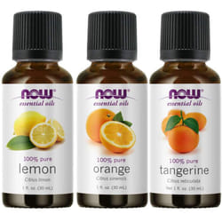 Now Foods 3-Pack Variety of Now Essential Oils Citrus Blend - Orange  Tangerine  Lemon