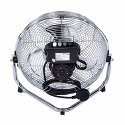 Oypla Electrical 12" Inch Chrome 3 Speed Floor Standing Gym Fan Hydroponic
