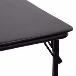 Oypla Square Folding Standard Bridge Card Game Black Table