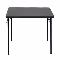Oypla Square Folding Standard Bridge Card Game Black Table