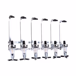 Oypla 6 Bottle Wall Mounted Spirit Drink Dispenser Bar Shot Optics Measurer