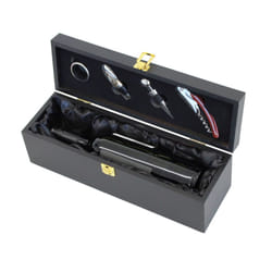 Oypla Wine Bottle Gift Box Presentation Case & 4pc Accessories Set
