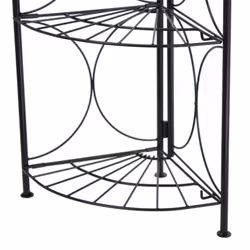 Oypla 4 Tier Foldable Metal Garden Flower Staging Plant Stand Display Shelf