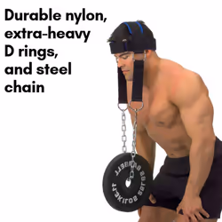 Body-Solid Nylon Head Harness - Neck Workout Equipment for Strength Training  Neck Exercise and Weight Lifting  Black
