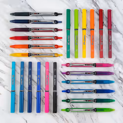 PILOT Precise V5 Stick Rolling Ball Pens  Extra Fine Point  Black Ink  6 Pens 35334