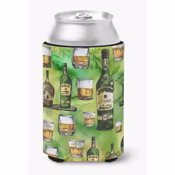 ""Caroline's Treasures Irish Whiskey Can or Bottle Hugger  Can Hugger  Multicolor""