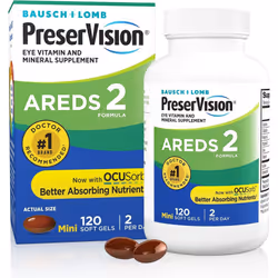 Areds 2 / AREDS 2 - Bausch + Lomb Preservision Supplement 120 Soft Gel