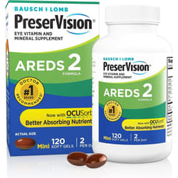 Areds 2 / AREDS 2 - Bausch + Lomb Preservision Supplement 120 Soft Gel