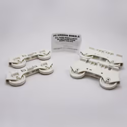 PART # 4317933 GENUINE FACTORY OEM ORIGINAL DISHWASHER LOWER RACK ROLLERS WHEELS FOR WHIRLPOOL KENMORE SEARS AND ROPER - 4 ...