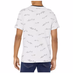 Tommy Hilfiger Men's Classic Fit Big Logo T-Shirt (Medium  Silver Tomm