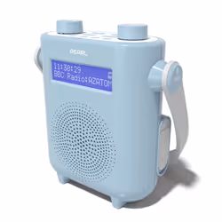 DAB DAB+ FM Radio Bathroom Shower, IPX5 Water Resistant Waterproof, Portable IPX5, Digital FM Radio & Wireless Bluetooth, Bui ...
