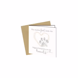 Sympathy Card for Pet Dog Cat Bereavement Condolence Sorry For Loss Death of pet dog cat The Smallest Feet#73