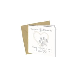Sympathy Card for Pet Dog Cat Bereavement Condolence Sorry For Loss Death of pet dog cat The Smallest Feet#73