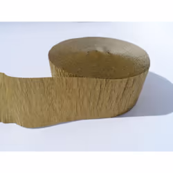 2 Rolls ELEGANT GOLD CREPE PAPER STREAMERS  140 Feet Total  Made in US