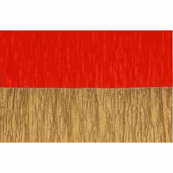 USA-Made Red and Gold Metallic Crepe Paper Streamers