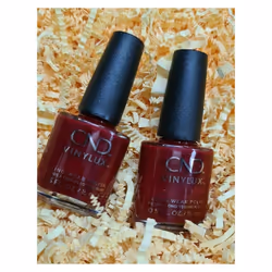 2x CND VINYLUX Long Wear Nail Polish * Bordaux BABE #365* 15ml