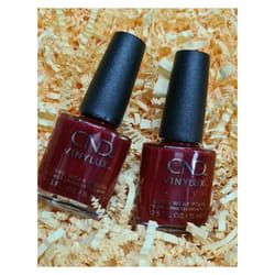 2x CND VINYLUX Long Wear Nail Polish * Bordaux BABE #365* 15ml