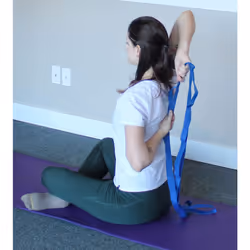 RangeMaster Flex-Ability Static Stretch Strap | | Perfect for Yoga  Pilates  and Physical Therapy | Flexibility and Range of Motion Tool | B