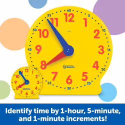 Learning Resources Classroom Clock Kit -25 Pieces  Ages 5+ Clock for K
