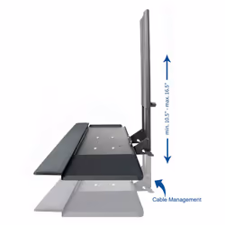 VIVO Computer Keyboard and Mouse Platform Tray  Adjustable VESA Mount Attachment  MOUNT-KB02