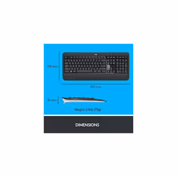 Logitech MK540 Wireless Keyboard and Mouse Combo for Windows, 2.4 GHz Wireless with Unifying USB-Receiver, Wireless Mouse, Multimedia Hot Keys, 3-Ye