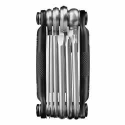 Crankbrothers M10, Bicycle tool, Bicycle multitool, Black, Silver, Hexagonal wrench, Torx wrench, T25, 2,2.5,3,4,5,6,8 mm