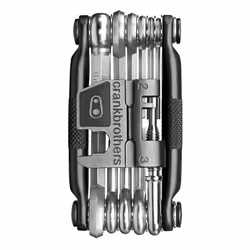 Crankbrothers M17, Bicycle tool, Bicycle multitool, Black, Silver, 9, 10, 11, 12, Hexagonal wrench, Spoke wrench, Torx wrench ...
